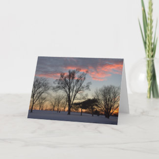 De Zonsondergang van de winter & het Lege Kaart