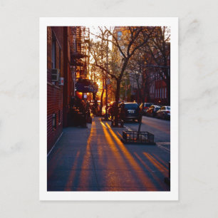 De ZONSONDERGANG van het DORP van GREENWICH (c) Briefkaart