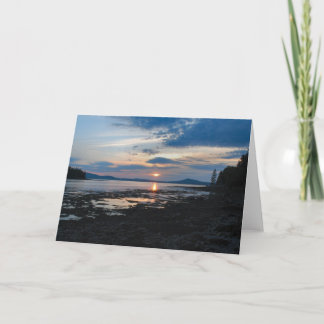 De Zonsondergang van het Eiland van het Kaart