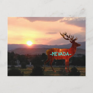 De Zonsondergang van Nevada Briefkaart
