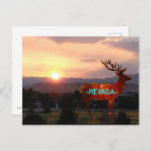 De Zonsondergang van Nevada Briefkaart (Voorkant / Achterkant)