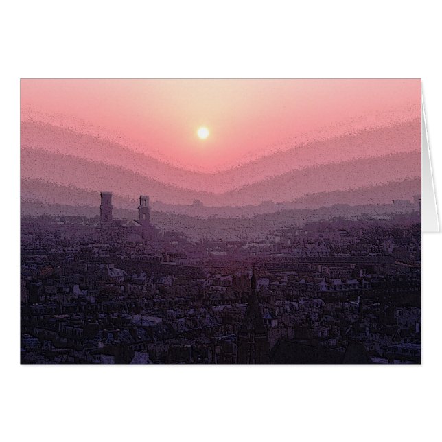 De Zonsondergang van Parijs (Voorkant Horizontaal)