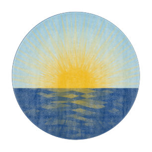De zonsopgang over de Nieuwe Begin van de Oceaan Snijplank
