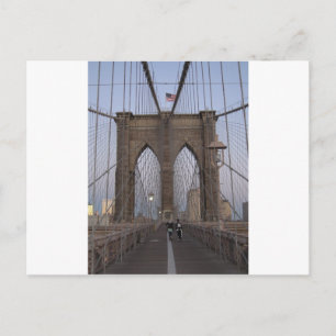 De Zonsopgang van de Brug NYC van Brooklyn op Feestdagenkaart