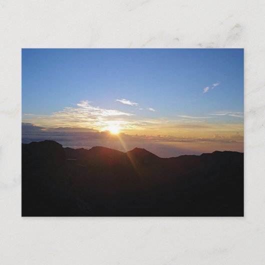 De Zonsopgang van Haleakala Briefkaart (Voorkant)
