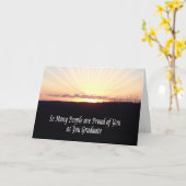 De zonsopgangkaart van afstuderen kaart (Gele Bloem)