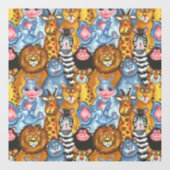 De zoo-bemanning raamsticker (Vel)