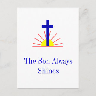 De zoon Shines Briefkaart