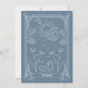 De zoon   Tarot Baby shower Uitnodiging