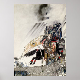 De zoon van de weduwe: De Lad die op het zwarte pa Poster