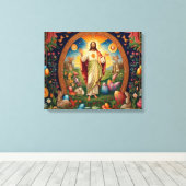 De Zoon van God canvas Afdruk (Insitu (Houten vloer))