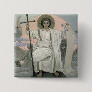 De zoon van God - het Woord van God, 1885-1996 Vierkante Button 5,1 Cm