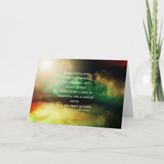 De ZORG beëindigt nooit Kaart (Voorkant)