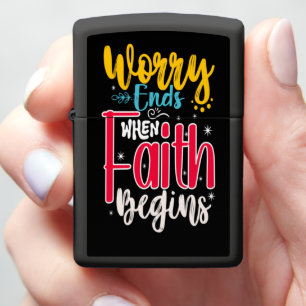 DE ZORG EINDIGT WANNEER FAITH BEGINT