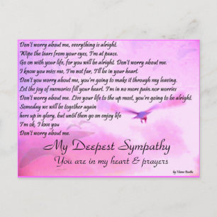 De Zorg van Don'y over me, Sympathy_Postcard Briefkaart