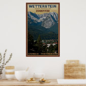 De Zugspitze boven Garmisch-Partenkirchen Poster (Keuken)