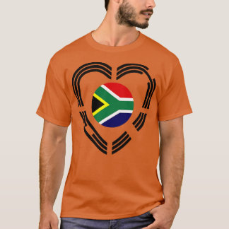 De Zuid-Afrikaanse Multinationale Patriot vlag T-shirt