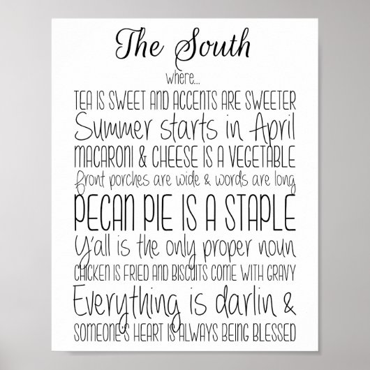 De Zuidelijke Druk Poster (Voorkant)