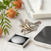 De zuidpool van de maan van Saturnus Tethys Sleutelhanger (Zijkant)