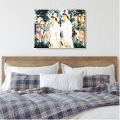 De zussen canvas afdruk (Insitu (Slaapkamer))
