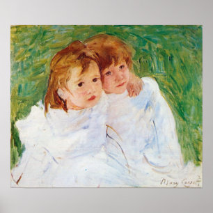 De zussen van Mary Stevenson Cassatt Poster