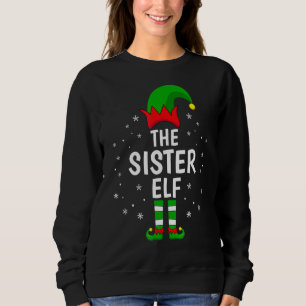 De zuster Elf Xmas Matching Family Funny Christma Trui