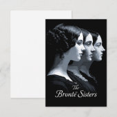 De zusters Brontë Bedankkaart (Voorkant / Achterkant)