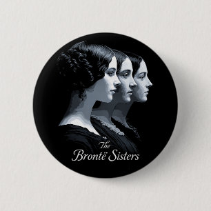 De zusters Brontë Ronde Button 5,7 Cm