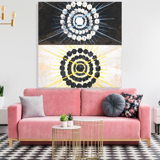 De zwaan, nr. 8 | Hilma af Klint | Canvas Afdruk (Insitu (Woonkamer))