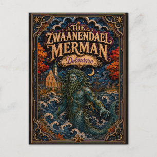 De Zwaanendael Merman Delaware Popcut Legendes Briefkaart