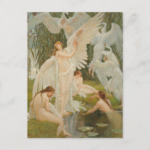 De Zwanen Maagden door Walter Crane Briefkaart