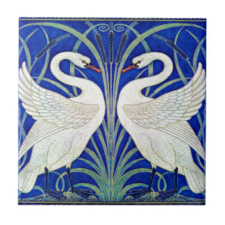 De zwanen van Walter Crane Tegeltje