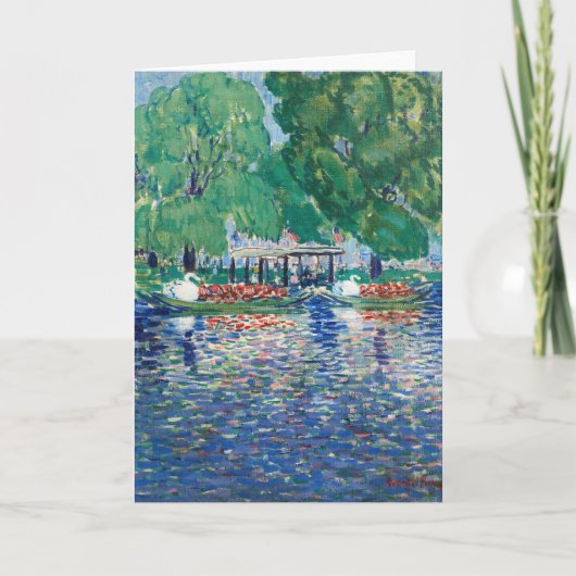 De zwanenboten | George Luks Kaart (Voorkant)