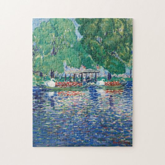 De zwanenboten | George Luks Legpuzzel (Verticaal)