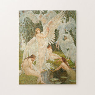 De zwanenmeisjes Walter Crane Legpuzzel