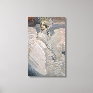 De Zwanenprinses (door Michail Vrubel) Canvas Afdruk
