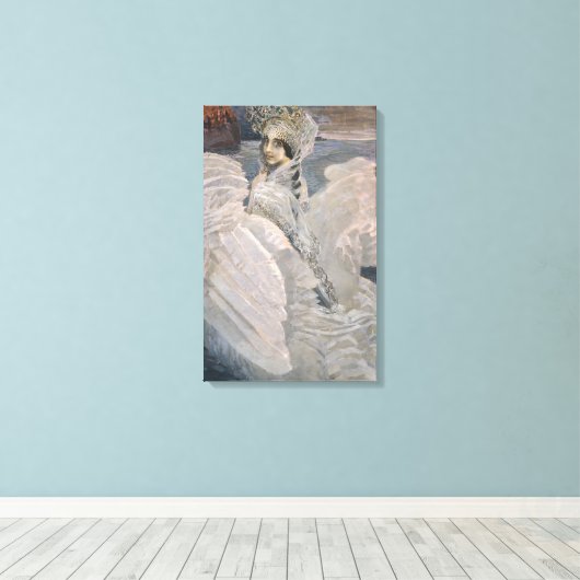De Zwanenprinses (door Michail Vrubel) Canvas Afdruk (Insitu (Houten vloer))