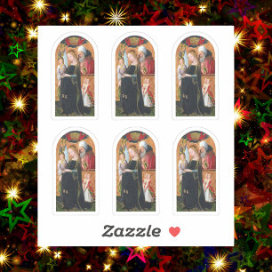 De zwangere Madonna met Sint-Jozef Sticker