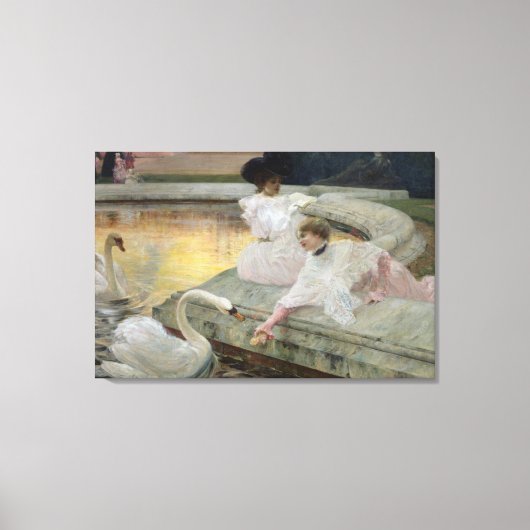 De Zwans, 1900 Canvas Afdruk (Voorkant)