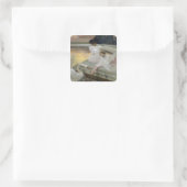 De Zwans, 1900 Vierkante Sticker (Tas)