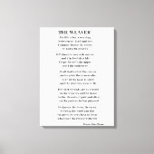 DE ZWARE POEM CANVAS AFDRUK (Voorkant)