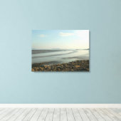 De zware stuarium nabij Cardiff Bay Canvas Afdruk (Insitu (Houten vloer))