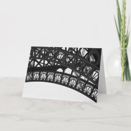De zwart-witte Boog Notecard van de Toren van Kaart