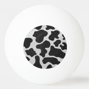 De Zwart-witte Druk van de koe Pingpongballen