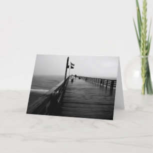 De zwart-witte Kaarten van de Foto van het Strand