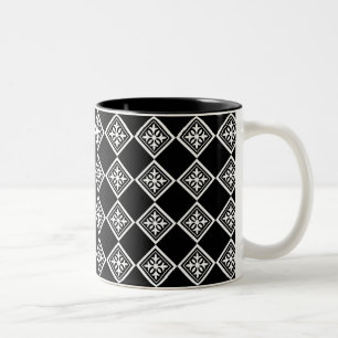 De zwart-witte Moderne Mok van het Art deco