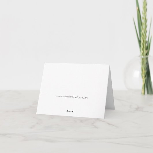 De zwart-witte Pijl Boho dankt u Bedankkaart (Achterkant)
