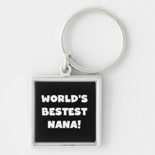 De Zwart-witte T-shirts van Bestest Nana van de Sleutelhanger