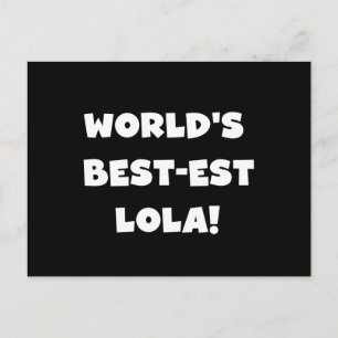 De Zwart-witte T-shirts van Lola van het Briefkaart