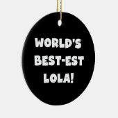 De Zwart-witte T-shirts van Lola van het Keramisch Ornament (Rechts)